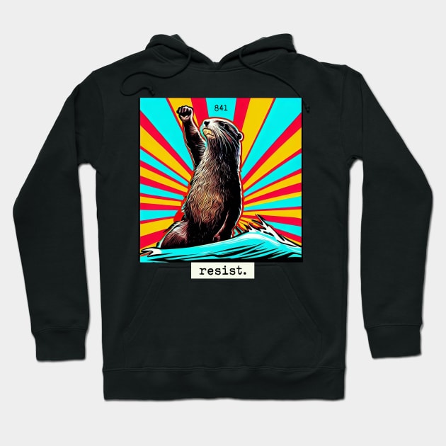 surfing otter 841 RESIST II Hoodie by REDWOOD9